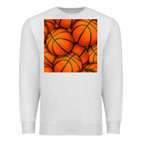 Oatmeal Heather basketball seamless pattern Premium Sweatshirt - BundleAndBundleShop