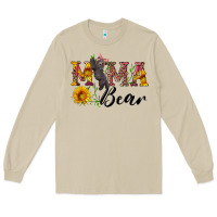 Mushroom pink mama bear with cute bear Long Sleeve Tee - Artiststas