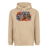Mushroom Patriotic Mama Heavyweight Hoodie - BundleAndBundleShop