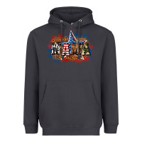 Smoke Patriotic Mama Heavyweight Hoodie - BundleAndBundleShop