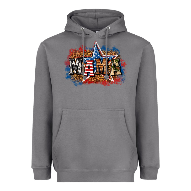 Patriotic Mama Heavyweight Hoodie by BundleAndBundleShop | Teevron