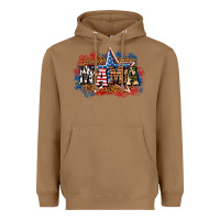 Toasted Coconut Patriotic Mama Heavyweight Hoodie - BundleAndBundleShop