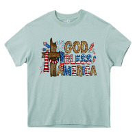 Arona god  bless america with cross Heavy Core Tee - RanaPortraitStore