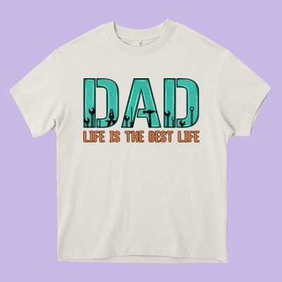 Dad Life Is The Best Life Heavy Core Tee Designed By Artiststas