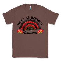 Chestnut me de la herencia hispana hand fan Classic Tee - BundleAndBundleShop