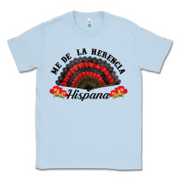 Dusty Blue me de la herencia hispana hand fan Classic Tee - BundleAndBundleShop