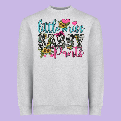 Little Miss Sassy Pants Heavyweight Sweatshirt Designed By Jahusdesignshop
