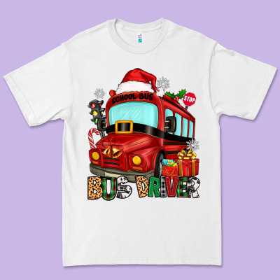Premium Tee christmas bus driver