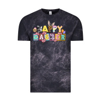 Cloud Black happy easter Vintage Tee - AdoDesignShop