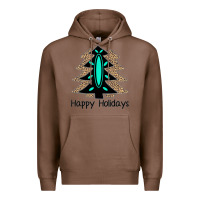 Chestnut Happy Holidays Tree Premium Hoodie - Bettercallsaul