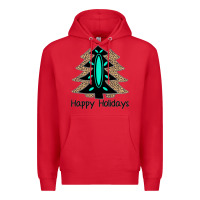 Red Happy Holidays Tree Premium Hoodie - Bettercallsaul