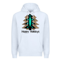 White Happy Holidays Tree Premium Hoodie - Bettercallsaul