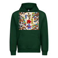 Forest Green faith puzzle ribbon Urban Hoodie - TumblerDesignByShophia
