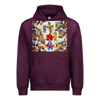 Mauve Wine faith puzzle ribbon Urban Hoodie - TumblerDesignByShophia