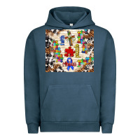 Pigment Midnight Navy faith puzzle ribbon Urban Hoodie - TumblerDesignByShophia