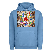 Pigment Pebble Blue faith puzzle ribbon Urban Hoodie - TumblerDesignByShophia