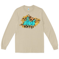 Mushroom glitter leopard turquoise patch Long Sleeve Tee - AdoDesignShop