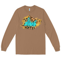 Toasted Coconut glitter leopard turquoise patch Long Sleeve Tee - AdoDesignShop