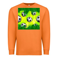 Carrot soccer balls with field  and tactics seamless pattern Premium Sweatshirt - BundleAndBundleShop
