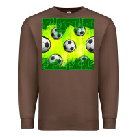 Chestnut soccer balls with field  and tactics seamless pattern Premium Sweatshirt - BundleAndBundleShop