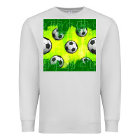 Dove Grey soccer balls with field  and tactics seamless pattern Premium Sweatshirt - BundleAndBundleShop
