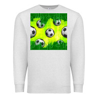 Oatmeal Heather soccer balls with field  and tactics seamless pattern Premium Sweatshirt - BundleAndBundleShop