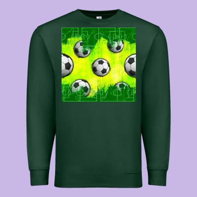 Soccer Balls With Field  And Tactics Seamless Pattern Premium Sweatshirt Designed By Bundleandbundleshop