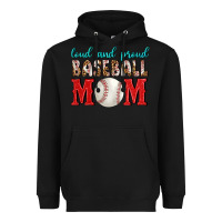 Black Loud And Proud Baseball Mom Heavyweight Hoodie - BundleAndBundleShop