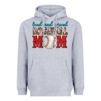Heather Grey Loud And Proud Baseball Mom Heavyweight Hoodie - BundleAndBundleShop