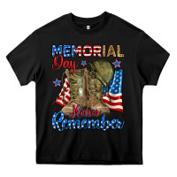 Black memorial day honor remember Heavy Core Tee - RanaPortraitStore