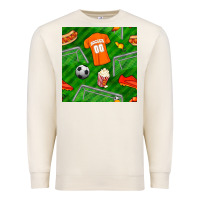 Sandshell soccer ball uniform and shoes seamless pattern Premium Sweatshirt - BundleAndBundleShop