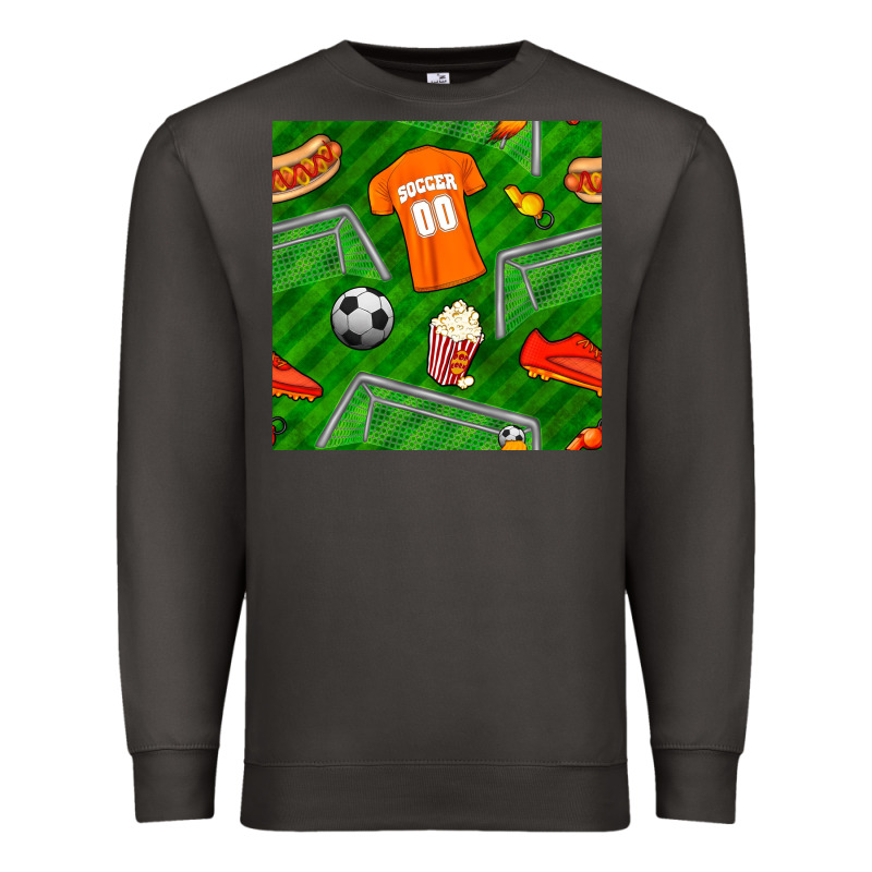 Soccer Ball Uniform And Shoes Seamless Pattern Premium Sweatshirt by BundleAndBundleShop | Teevron
