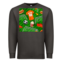 Smoke soccer ball uniform and shoes seamless pattern Premium Sweatshirt - BundleAndBundleShop