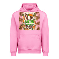 Fuchsia Pink easter bunny with carrots Urban Hoodie - TumblerDesignByShophia