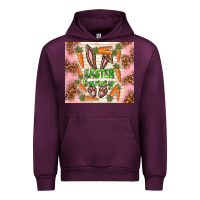 Mauve Wine easter bunny with carrots Urban Hoodie - TumblerDesignByShophia