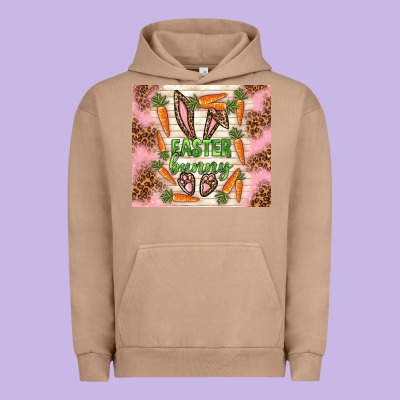Easter Bunny With Carrots Urban Hoodie Designed By Tumblerdesignbyshophia