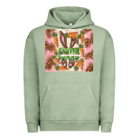 Pigment Oil Green easter bunny with carrots Urban Hoodie - TumblerDesignByShophia