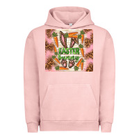 Pigment Salmon easter bunny with carrots Urban Hoodie - TumblerDesignByShophia