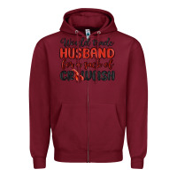 Burgundy would trade husband for a sack of crawfish Zipper Hoodie - MaliasSmallBusiness
