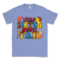 Colony Blue little sister biggest fan softball Classic Tee - AdoDesignShop