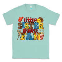 Seafoam little sister biggest fan softball Classic Tee - AdoDesignShop