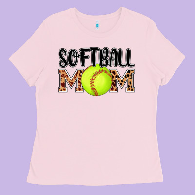 Softball Mom Ladies Tee Designed By Adodesignshop