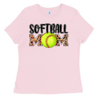 Bubblegum Pink softball mom Ladies Tee - AdoDesignShop
