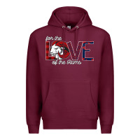 Burgundy For the Love of the Rams Premium Hoodie - Bettercallsaul