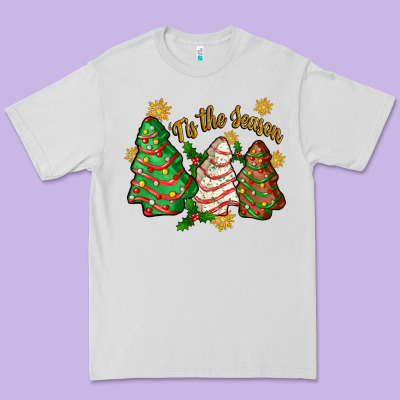 Premium Tee 'tis the season christmas cake