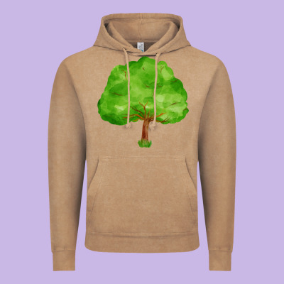 Tree Vintage Hoodie Designed By Fadigitalartstudio