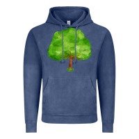 Vintage Denim tree Vintage Hoodie - FaDigitalArtStudio