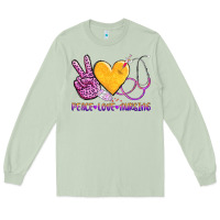 Matcha peace love nursing Long Sleeve Tee - AdoDesignShop
