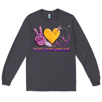 Smoke peace love nursing Long Sleeve Tee - AdoDesignShop