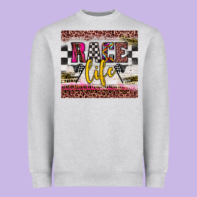 Race Life Heavyweight Sweatshirt Designed By Jahusdesignshop